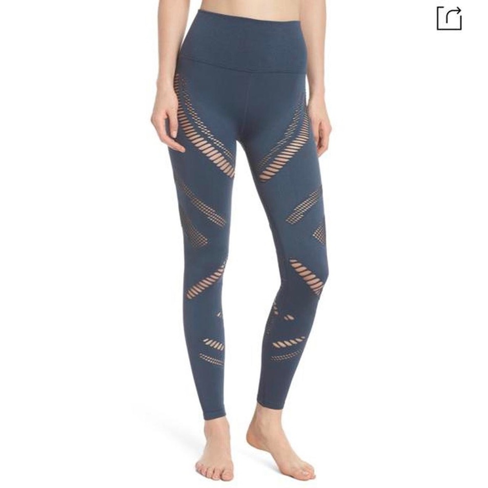 Alo Yoga High Waist Radiance Legging in indigo.